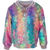 Lola + The Boys Kaleidoscope Sequin Bomber