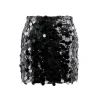 Lola + The Boys Girl's Magic Paillette Mini Sequin Skirt In Black