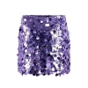 Lola + The Boys Kids' Girl's Magic Paillette Mini Sequin Skirt In Purple