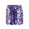 Lola + The Boys Magic Paillette Mini In Purple