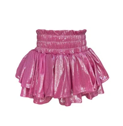 LOLA + THE BOYS LOLA + THE BOYS METALLIC SKORT