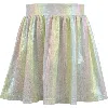 Lola + The Boys Pastel Ombre Metallic Skirt In Multi