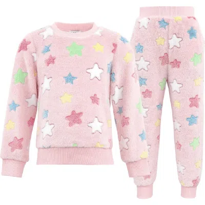 Lola + The Boys Kids'  Pinky Stars Fuzzy Set