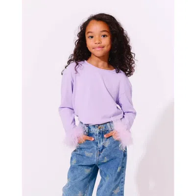 Lola + The Boys Kids'  Pretty Feather Long Sleeve