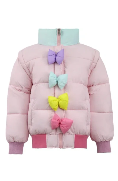LOLA + THE BOYS LOLA + THE BOYS RAINBOW BOWS PUFFER