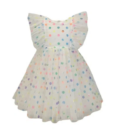 Lola + The Boys Kids'  Rainbow Confetti Tulle Dress