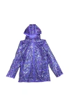 Lola + The Boys Sequin Magic Rain Jacket
