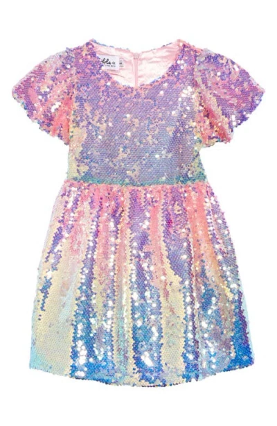 Lola + The Boys Kids'  Sequin Ombre Dress In Multi