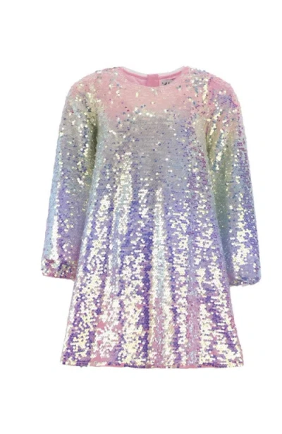 Lola + The Boys Kids'  Sequin Ombre Party Dress In Multi