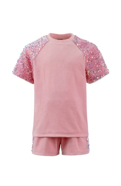 Lola + The Boys Kids'  Sequin Short Set