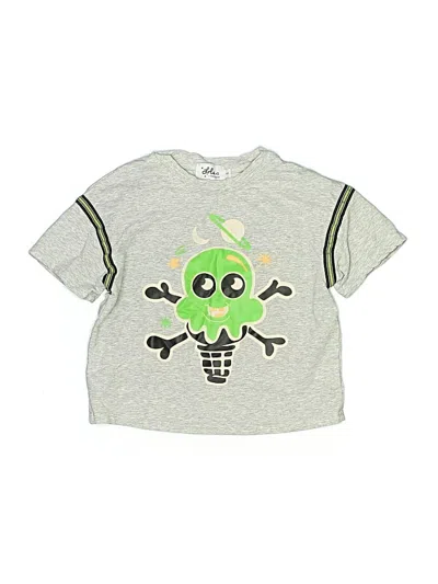 Pre-owned Lola + The Boys Kids' Short Sleeve T-shirt In Gray