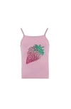 Lola + The Boys Strawberry Gems Tank Top In Pink