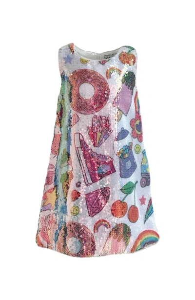 Lola + The Boys Babies'  Summertime Fun Tank Dress In Multicolor