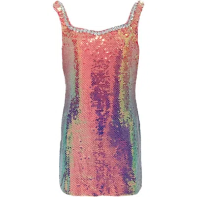Lola + The Boys Kids'  Sunset Ombre Shimmer Dress In Multicolor