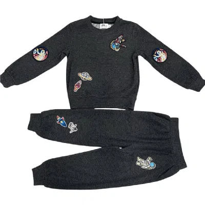Lola + The Boys Kids'  Super Soft Astro Set In Black