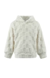 Lola + The Boys Super Soft Checker Hoodie In Red