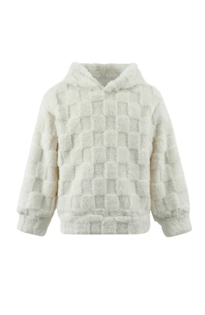 Lola + The Boys Super Soft Checker Hoodie In Red