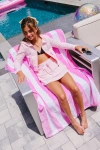 Lola + The Boys Velour Margot Set In Pink