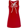 Lola + The Boys Velvet Bow Princess Dress