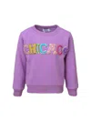 Lola + The Boys Women's Chicago Gem Sweatshirt - Lavender In Purple