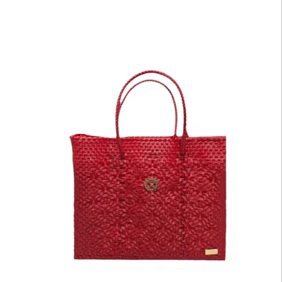 Lolas Bag Women's Small Red Tote Bag