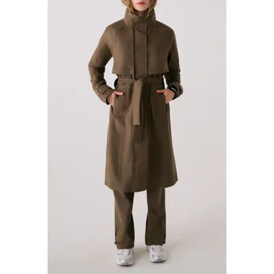 Lole Aliz Trench Coat In Green