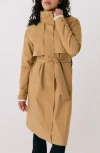Lole Alizé Rain Trench Coat In Carmel