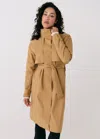 Lole Alizé Rain Trench Coat In Carmel