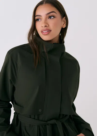 Lole Alizé Trench Coat In Green
