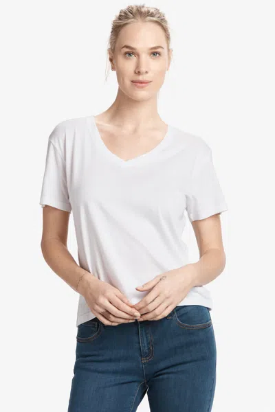 Lole Amara Short Sleeves Top In White