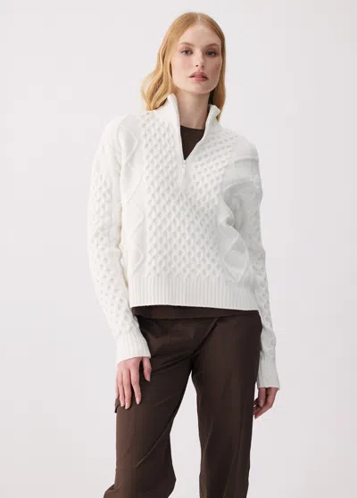 Lole Camila 1/2 Zip Sweater In Brown