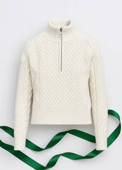 Lole Camila 1/2 Zip Sweater In White