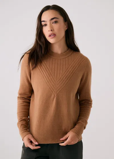 Lole Camila Crew Neck Sweater In Brown