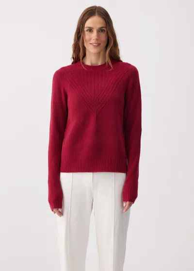 Lole Camila Crew Neck Sweater In Burgundy