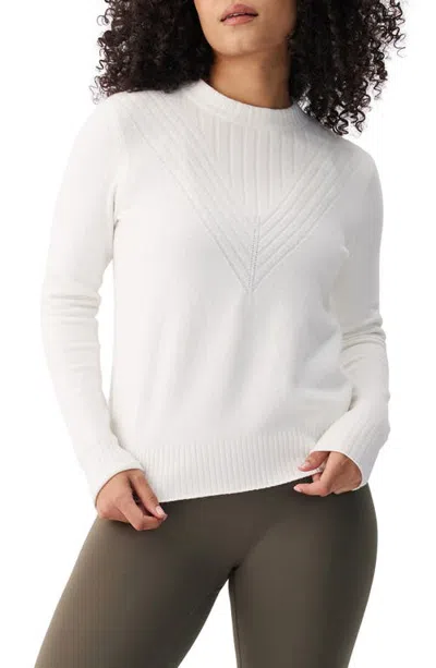 Lole Camila Crewneck Sweater In White