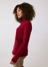 Lole Camille Turtle Neck In Tuscan Red Heather