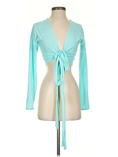 Pre-owned Lole Cardigan Sweater In Blue