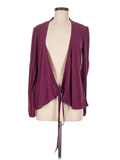 Pre-owned Lole Cardigan Sweater In Purple