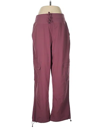 Pre-owned Lole Cargo Pants In Burgundy