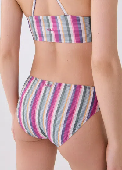 Lole Caribbean Bikini Bottoms In Sundrift Stripe