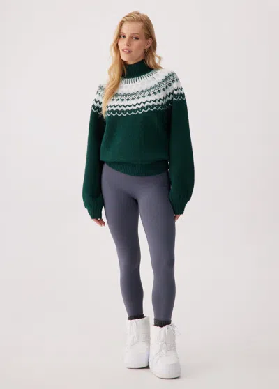Lole Caryn Pullover Sweater In Green