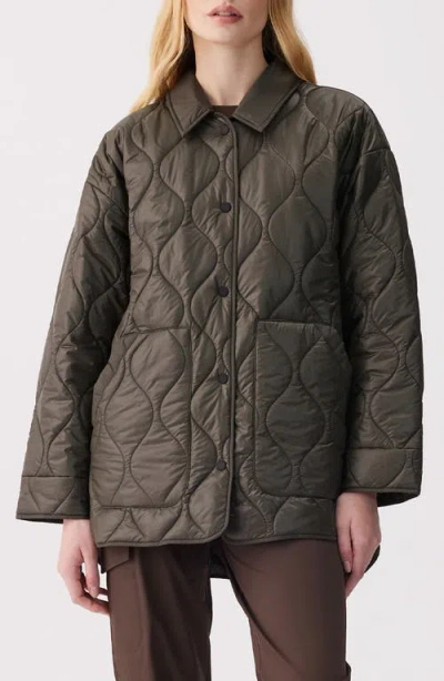 Lole Cassandra Quilted Jacket In Green
