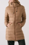 Lole Claudia Hooded Packable Down Jacket In Brown