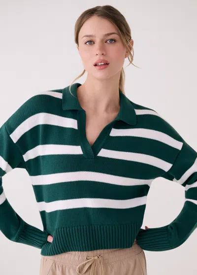 Lole Club Polo Sweater In Green