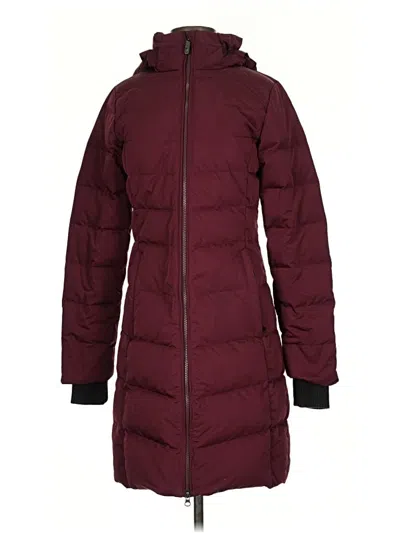 Pre-owned Lole Coat In Burgundy
