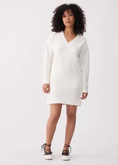 Lole Colette V Neck Dress In White