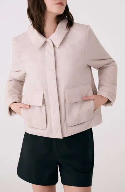 Lole Dani Water Repellent Insulated Crop Jacket In Neutral