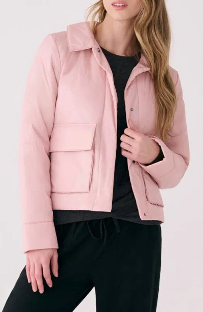 Lole Dani Water Repellent Insulated Crop Jacket In Pink