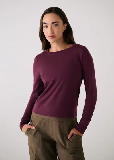 Lole Dynamic Sweatshirt In Burgundy