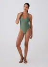 Lole Eclipse One-piece Swimsuit In Army
